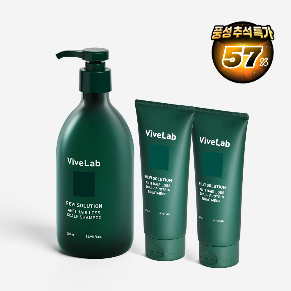 바이브랩 산후&여성을 위한 세트 (초록샴푸 500ml+초록트리트먼트 200mlX2) 상품 이미지