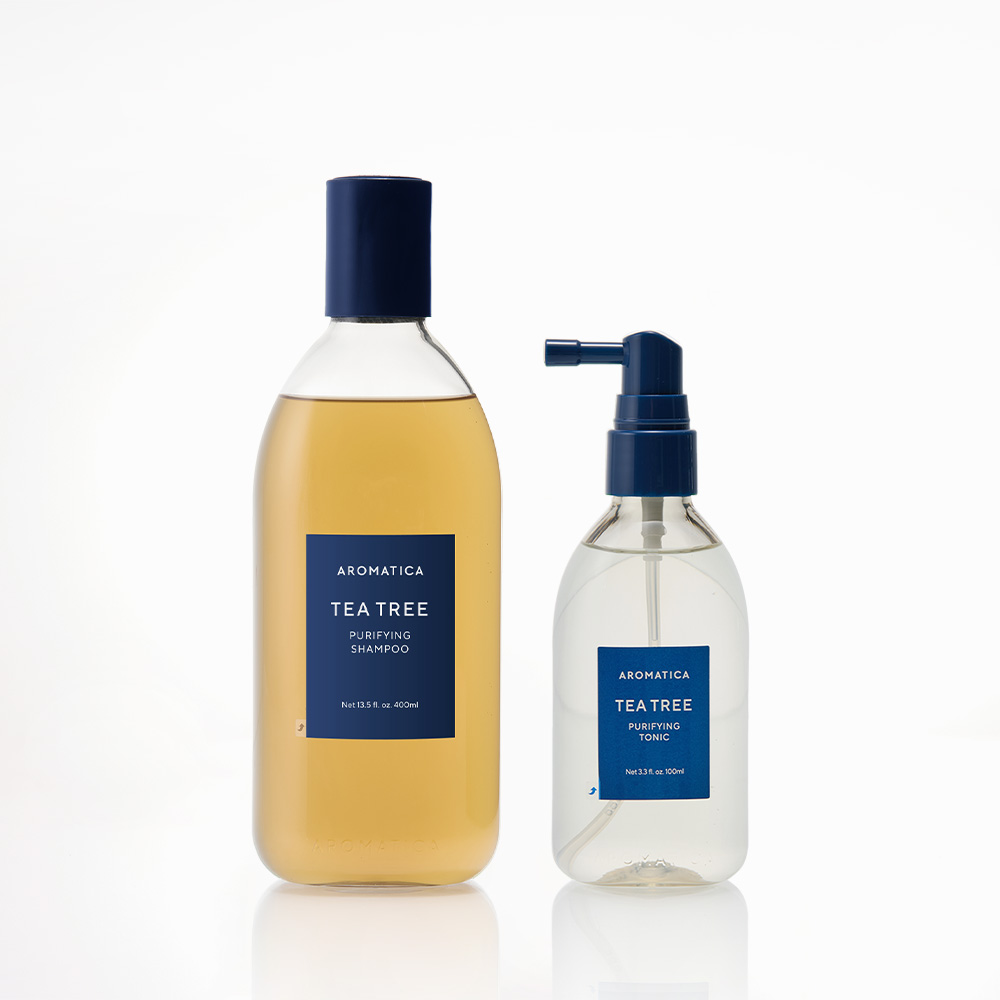 아로마티카 티트리 샴푸 400ML & 티트리 토닉 100ML 2종 세트 쿨링 지성
