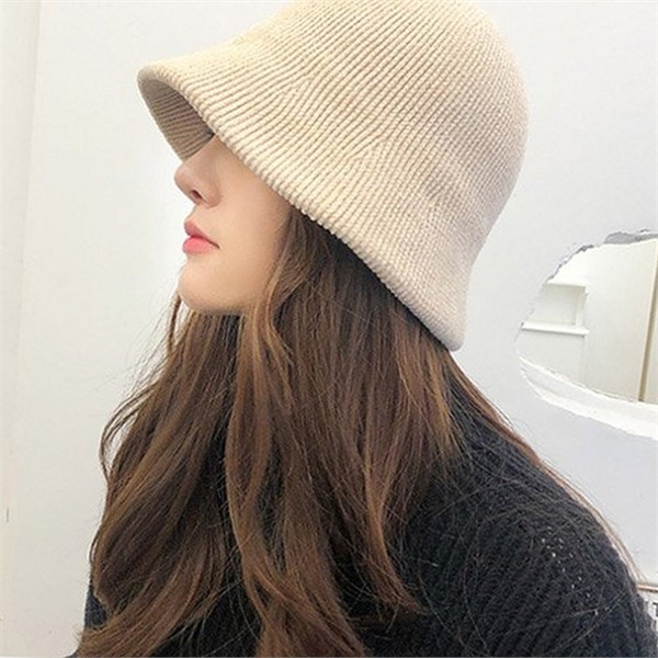 데일리버킷 여성 코듀로이 모자 니트 여성 벙거지 모자 사파리 겨울 - 상품 이미지