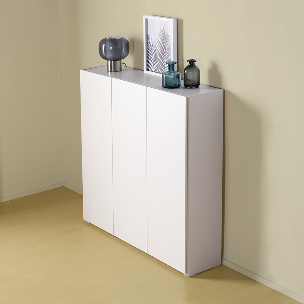 스토바 틈새 주방 거실 다용도 도어 수납장 800x295x815mm, 2단, 크림화이트 이미지 7