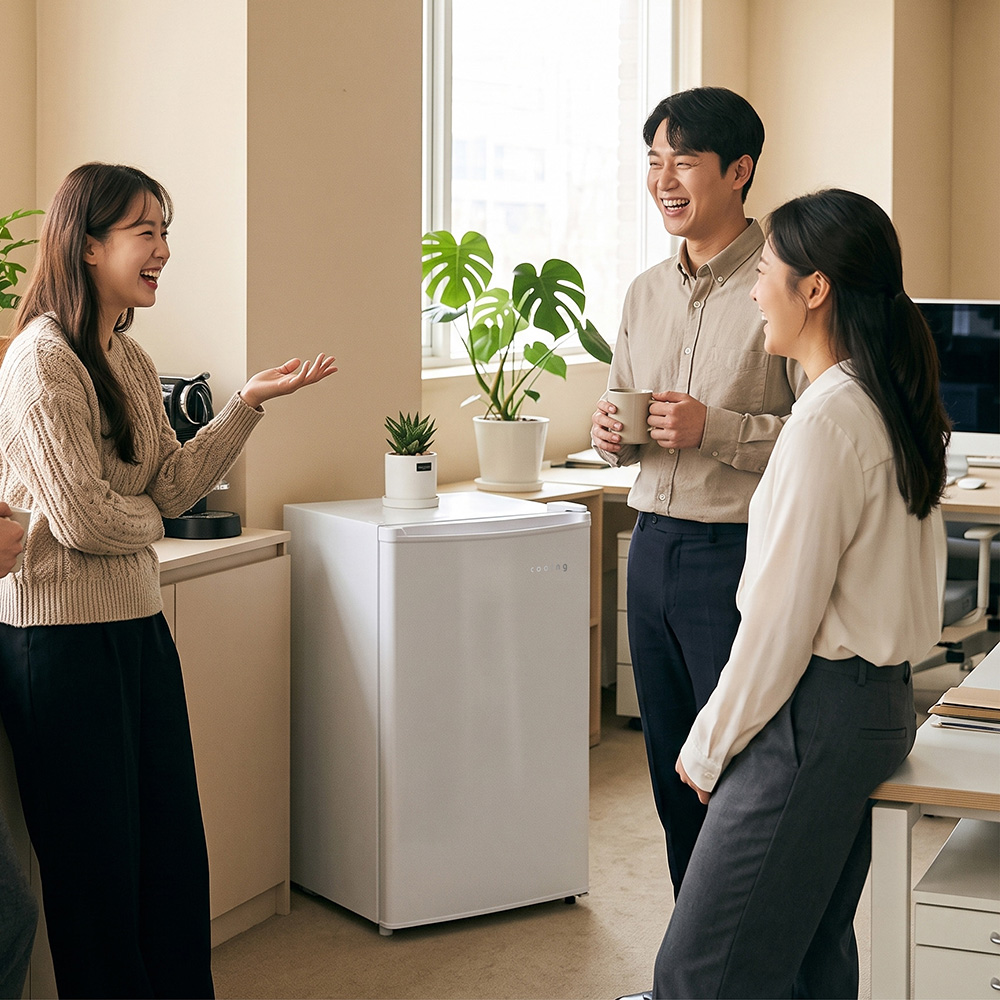 쿠잉 일반냉장고 REF-S75W 미니 소형 원룸 사무실 신혼 슬림 - 상세 이미지 4