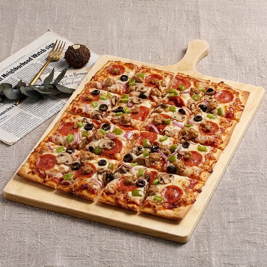 원목 손잡이 빵도마 플레이팅 피자 도마 피자판 서빙보드 40x30cm, 산호세 4호 - 상품 이미지