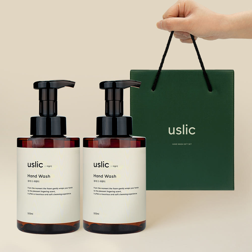USLIC 어슬릭 퍼퓸 고급 핸드워시 뮤게드라벤더 500ml 2개입