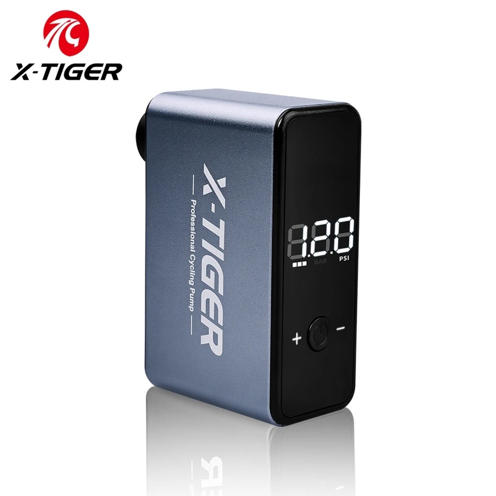 휴대용 에어 펌프 타이어 공기 주입기 자전거 튜브 바람 주입기 X-TIGER 120PSI - 상품 이미지