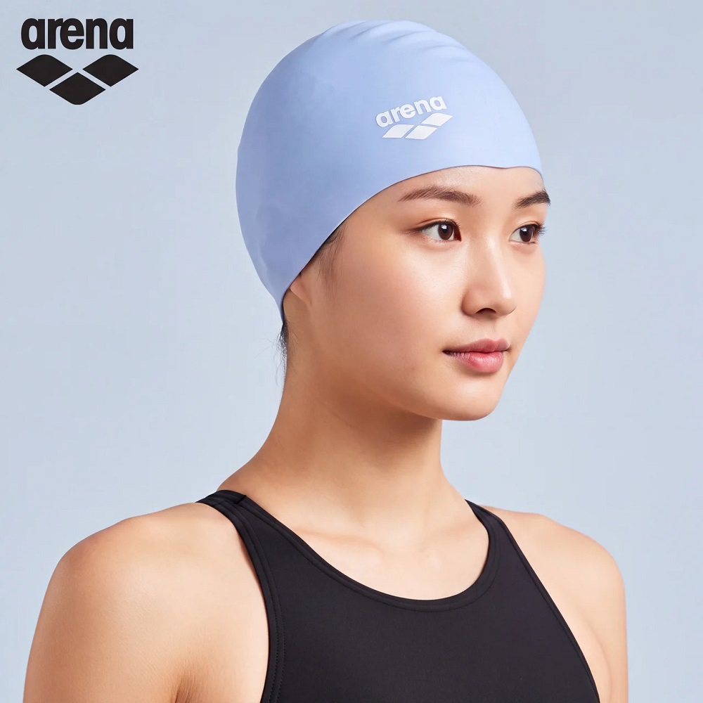 아레나 실리콘 수모 수영모자 플레인 AC01 one size, 스카이블루 라이트 - 상품 이미지