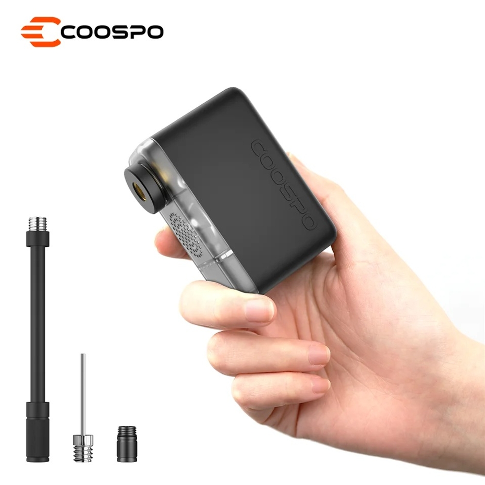 휴대용 에어 펌프 타이어 공기 주입기 자전거 바람 주입기 COOSPO X1 120PSI 500mAh - 상품 이미지