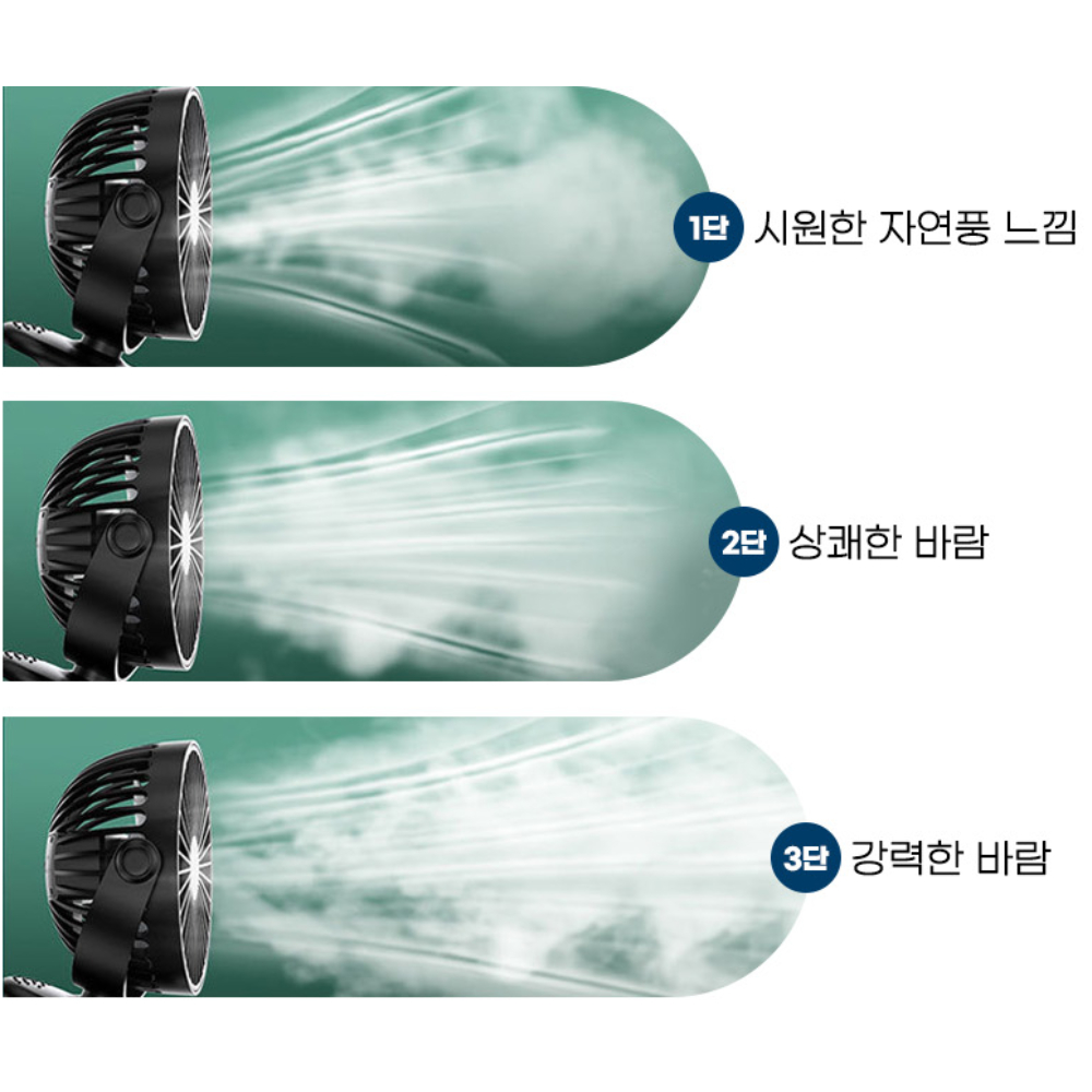 야외용 무선 선풍기 2층침대 침대용 옛날 집게 선풍기 캠핑 - 상세 이미지 3