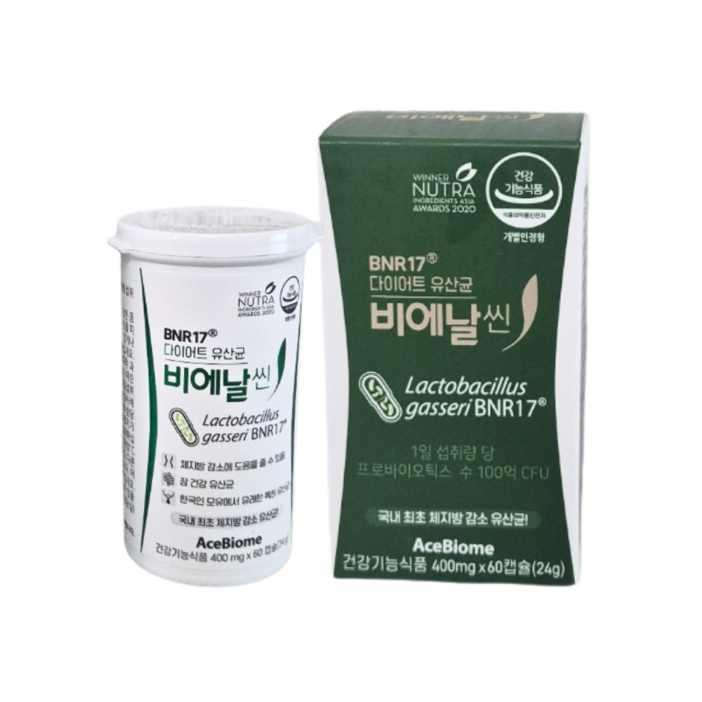 BNR17 비에날씬 다이어트유산균 60캡슐 x1개 (1개월분) - 상품 이미지
