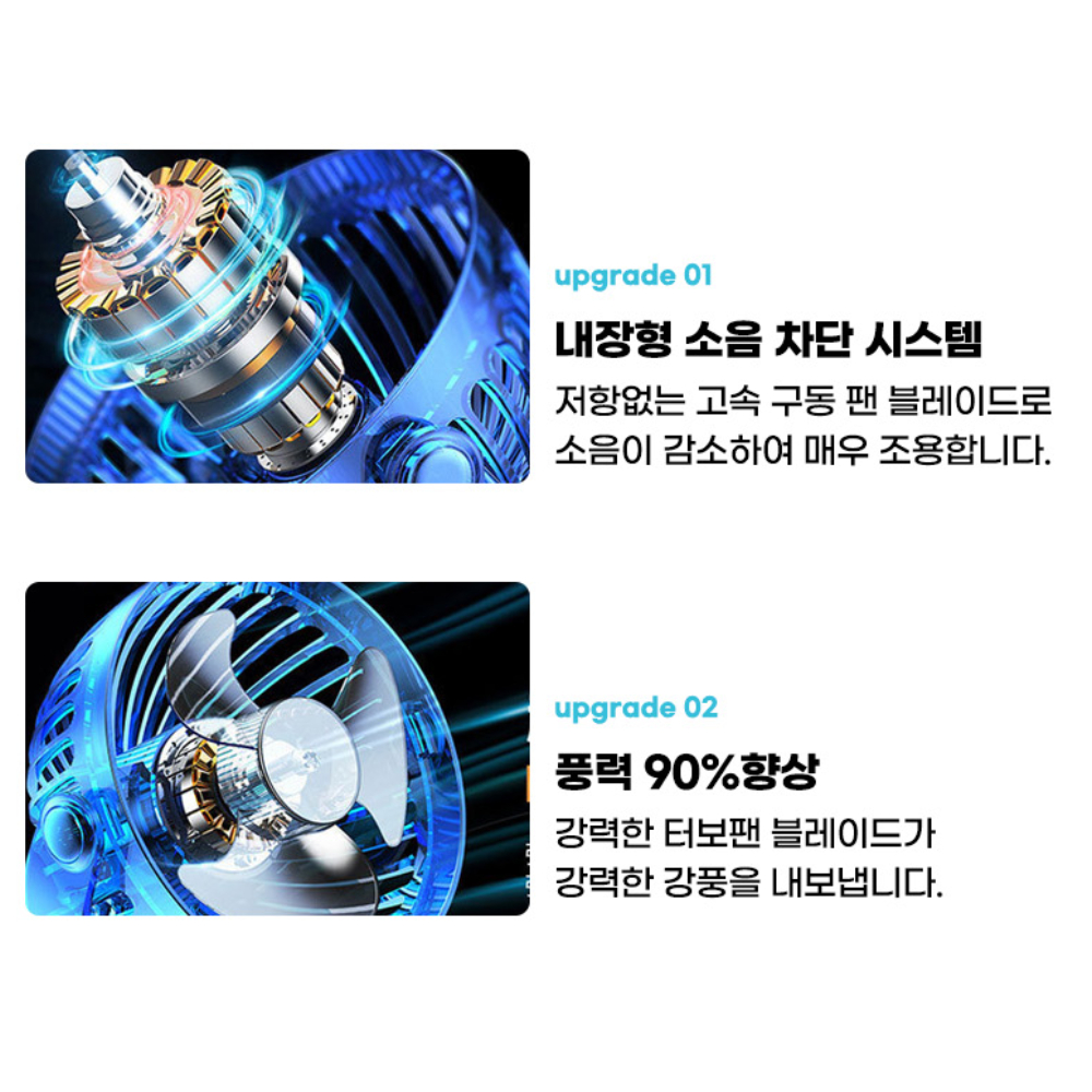 야외용 무선 선풍기 2층침대 침대용 옛날 집게 선풍기 캠핑 - 상세 이미지 4