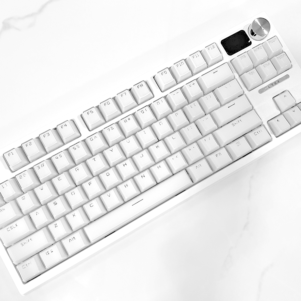 푸딩 투명 키캡 화이트2 LED RGB 반투명 OEM PBT 커스텀 키보드키캡 117키 - 상세 이미지 5