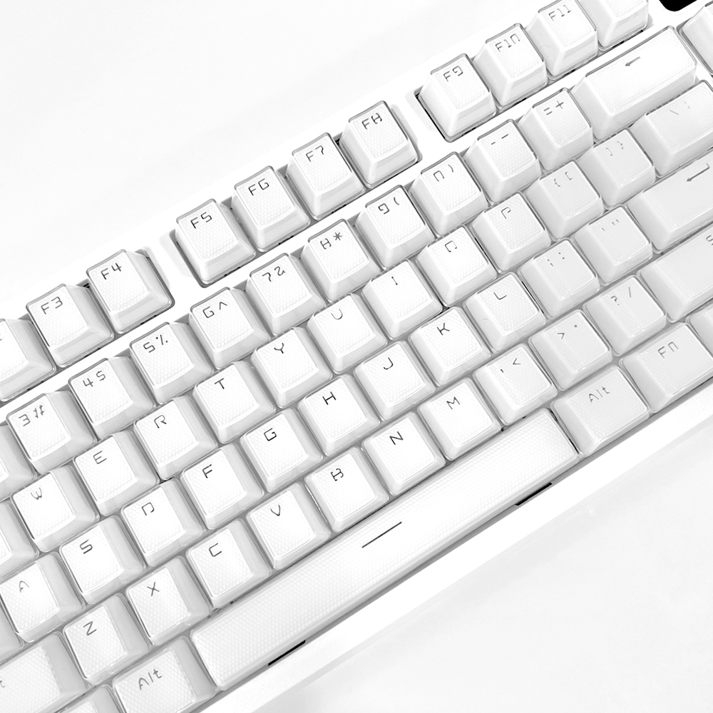 푸딩 투명 키캡 화이트2 LED RGB 반투명 OEM PBT 커스텀 키보드키캡 117키 이미지 7