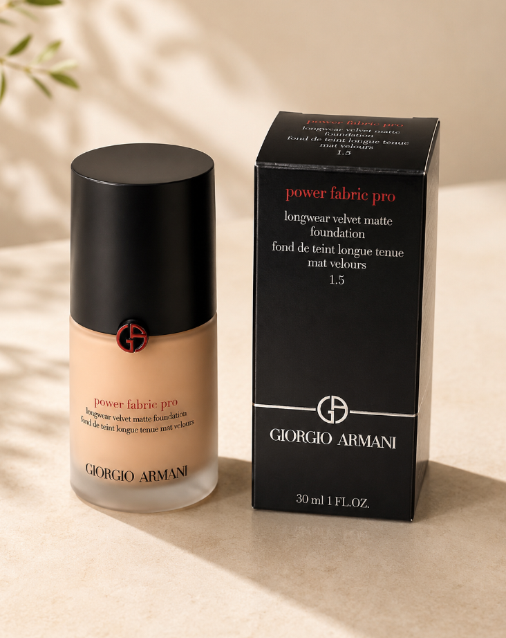 조르지오아르마니 파워 패브릭 프로 롱웨어 벨벳 매트 파운데이션 1.5호, 30ml - 상품 이미지