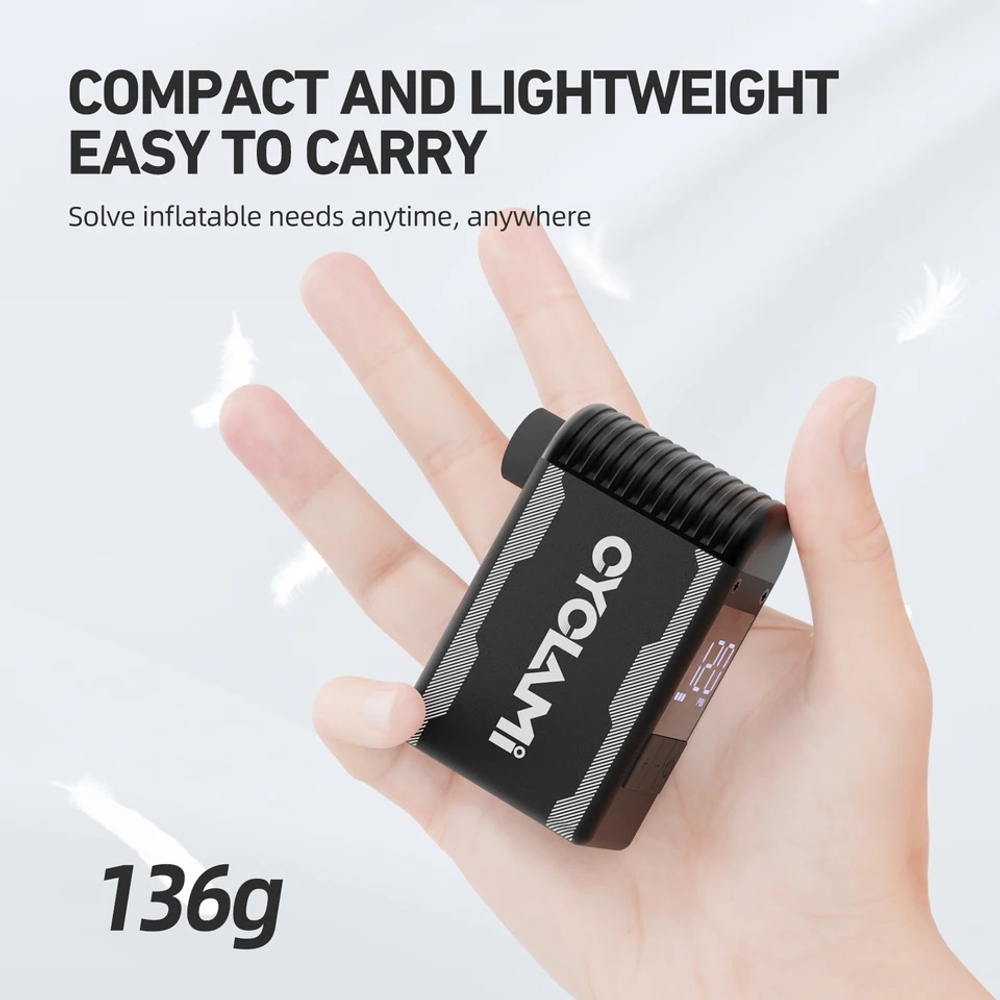 휴대용 에어 펌프 타이어 공기 주입기 자전거 튜브 바람 주입기 CYCLAMI A2S 120 PSI - 상세 이미지 3