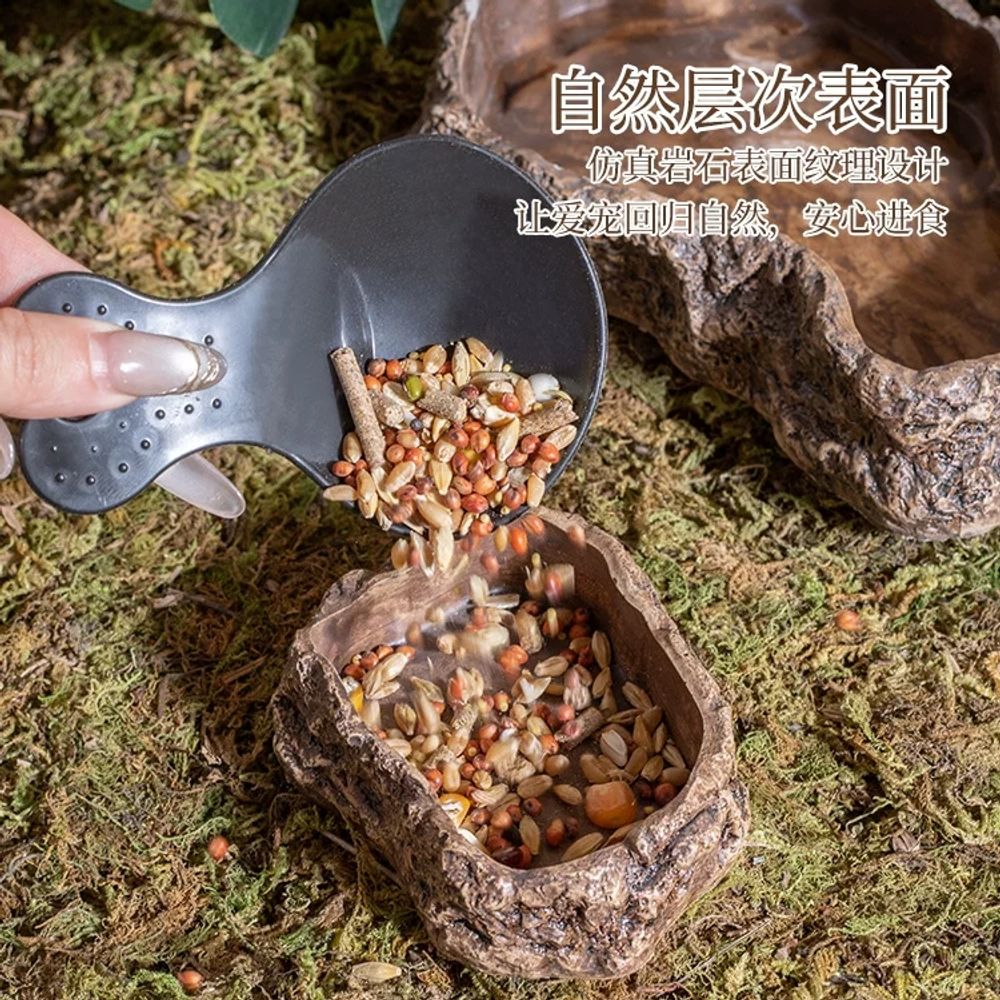 파충류 물그릇 뱀 사육 바위모양 - 상세 이미지 5