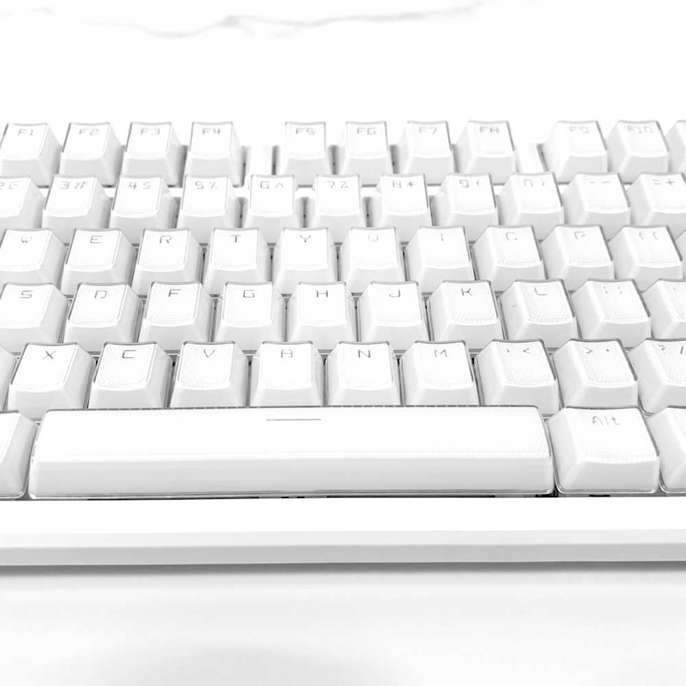 푸딩 투명 키캡 화이트2 LED RGB 반투명 OEM PBT 커스텀 키보드키캡 117키 이미지 6