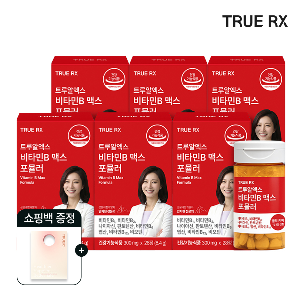 트루알엑스 비타민B 맥스 포뮬러 28정, 6개 - 상품 이미지