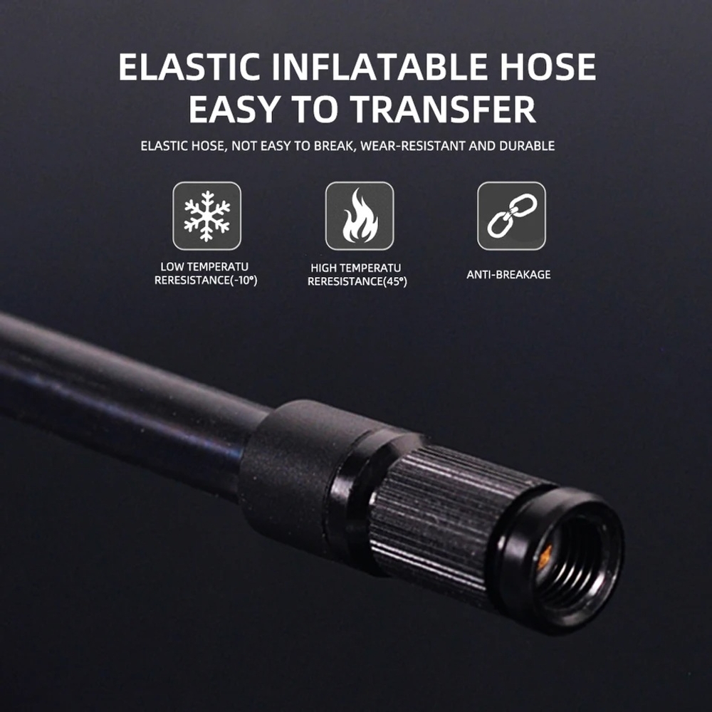 휴대용 에어 펌프 타이어 공기 주입기 자전거 튜브 바람 주입기 ThinkRider 120 PSI - 상세 이미지 3