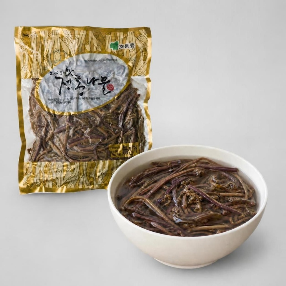 고사리 나물 비빔밥 데침 데친 고사리 국내산 제사상 500g, 1개 - 상품 이미지