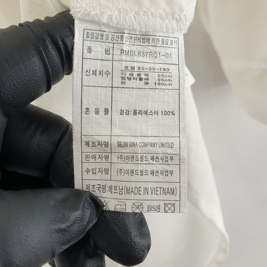 로엠 화이트 여자 85-160 블라우스 O3670 - 상세 이미지 5