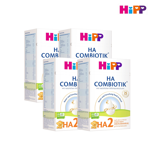 독일 힙 HiPP HA 2 콤비오틱 2단계 가수분해 분유 600g 4개 상품 이미지