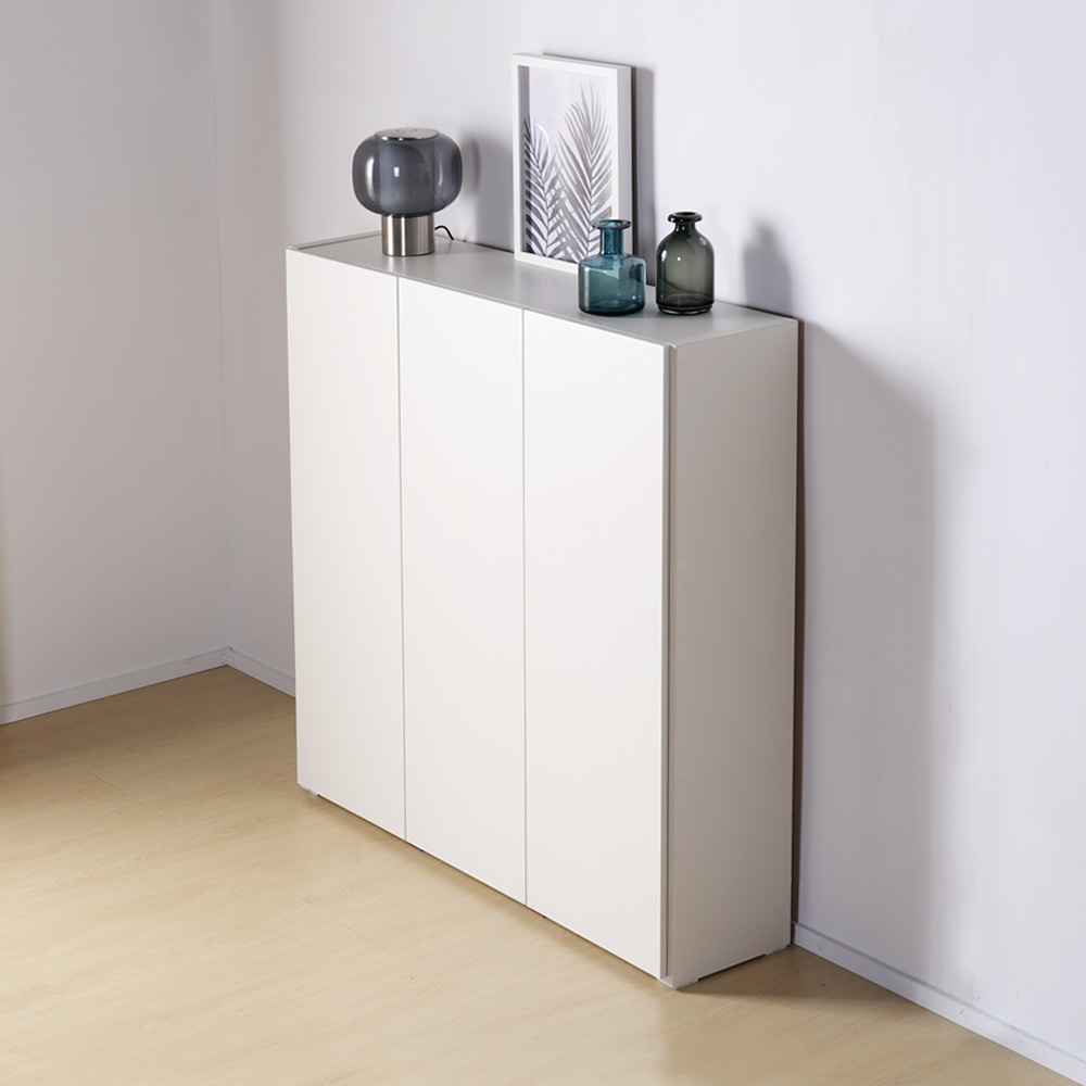 스토바 틈새 주방 거실 다용도 도어 수납장 800x295x815mm, 2단, 크림화이트 - 상세 이미지 3