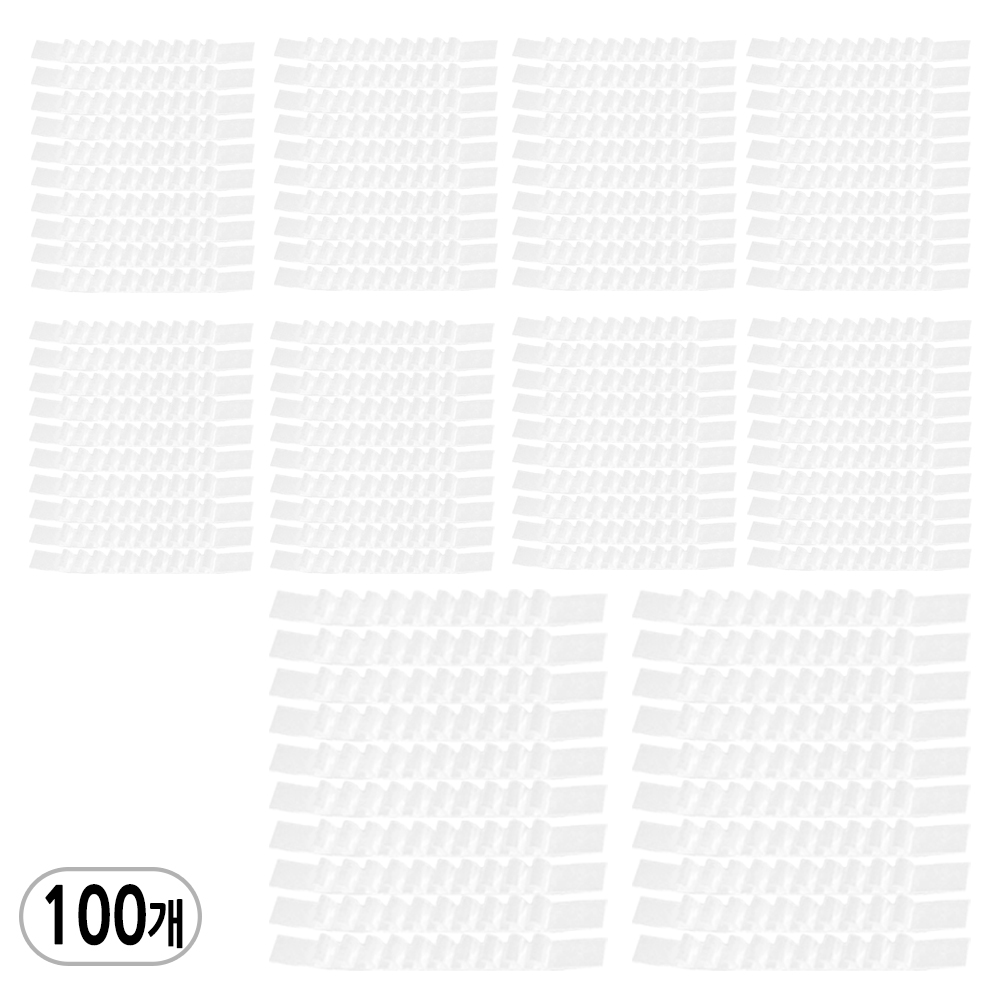 옷거리 어깨 (옷걸이 패드 A타입 화이트-100개) 논슬립 미끄럼 흘러내림 방지 고정 패드 - 상품 이미지