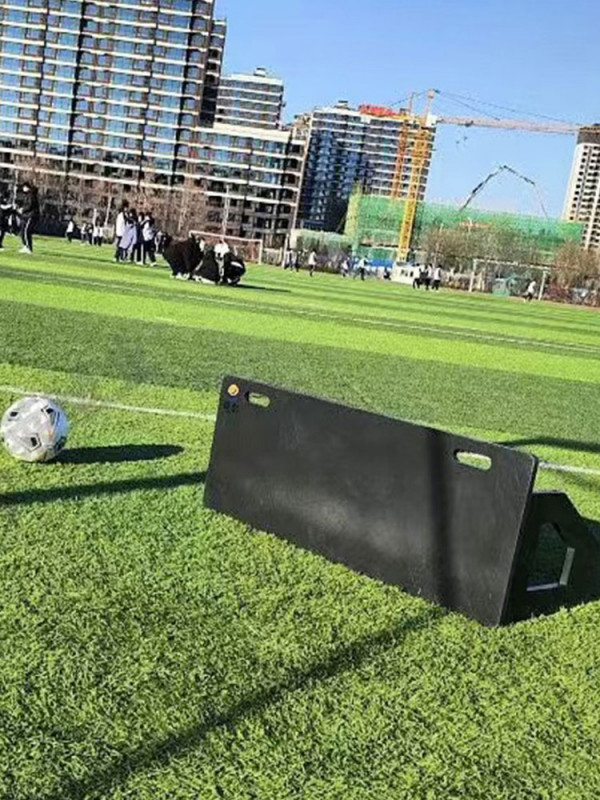 접이식 축구 패스 연습용품 휴대용 리시빙 트래핑 슈팅 리턴 훈련 장비 각도 블랙 100X50CM - 상세 이미지 3