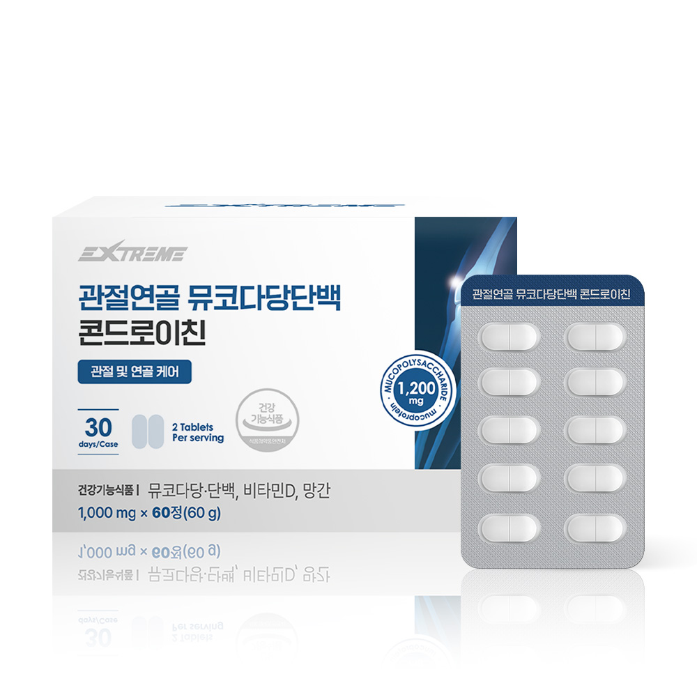 익스트림 관절연골 뮤코다당단백 콘드로이친 60정, 1개
