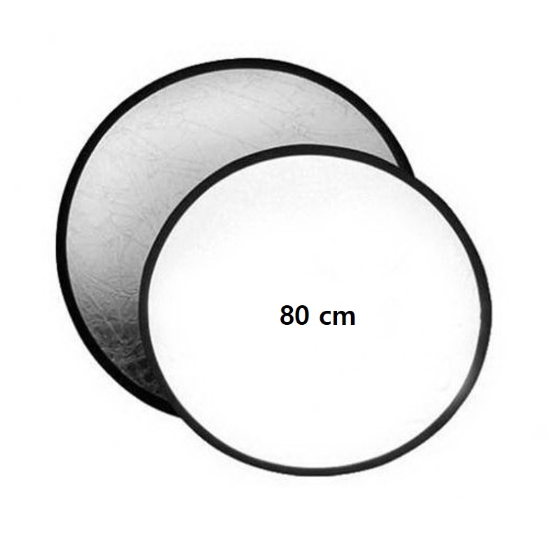 LD 80 원형 반사판 양면 사진 촬영 조명 80cm