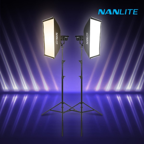 FS-150B 소프트박스 90x60 투스탠드 세트 스튜디오 LED 조명