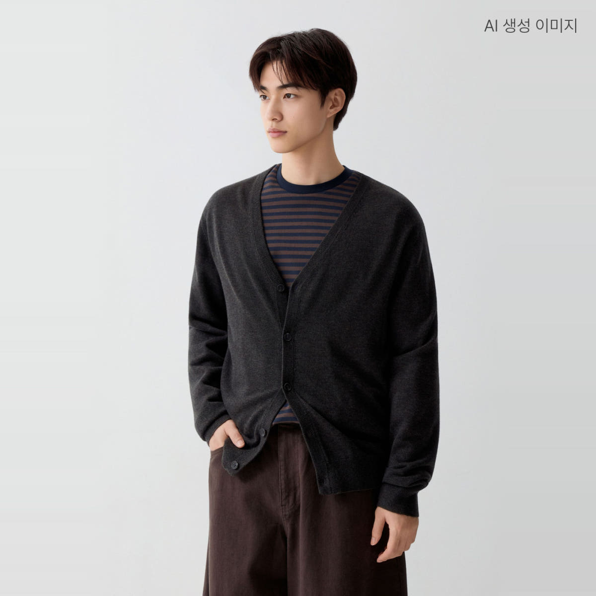 스파오 메리노울블렌드 브이넥 카디건 SPCKG49M01 가격 비교 스파오 스토어 스파오 메리노울블렌드 브이넥 카디건 SPCKG49M01