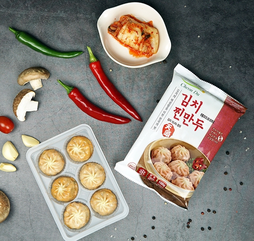 냉동만두 찐만두 4종 고기 김치 갈비 사천짬뽕 전자레인지 간편식 아침대용 168g x 5봉 - 상세 이미지 4