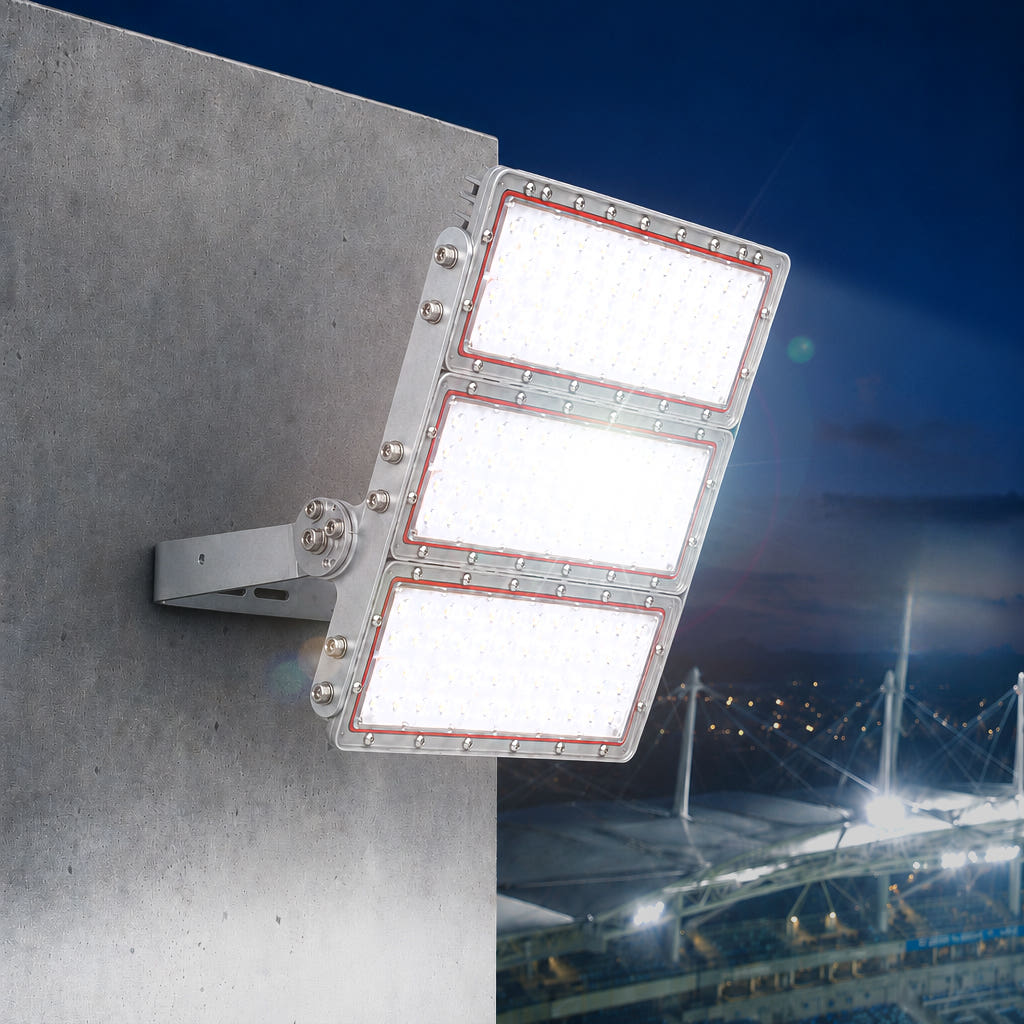 국산 LED 고출력 투광등 200W 스포츠 조명 투광기 아파트 주차장 전기 가로등 보안등 - 상세 이미지 5