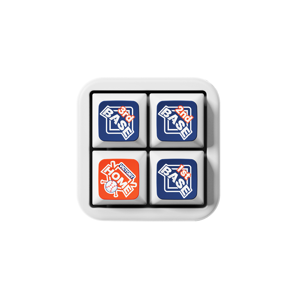 앱코 키캡 키링 클리커 4구 LED 키보드 강아지 고양이 야구 클릭커 백팩 가방 꾸미기 - 상세 이미지 5