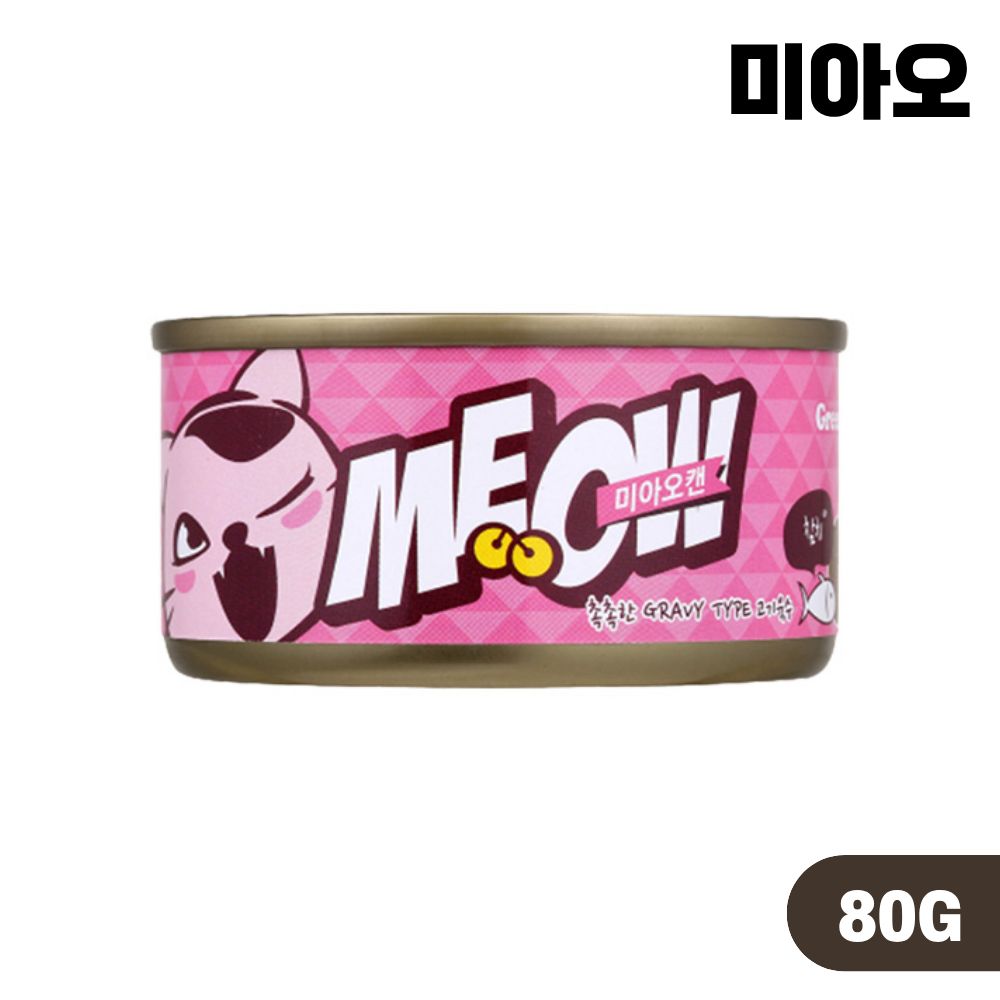미아오캔 고양이캔 길냥이 통조림 참치, 80g, 1개 - 상품 이미지