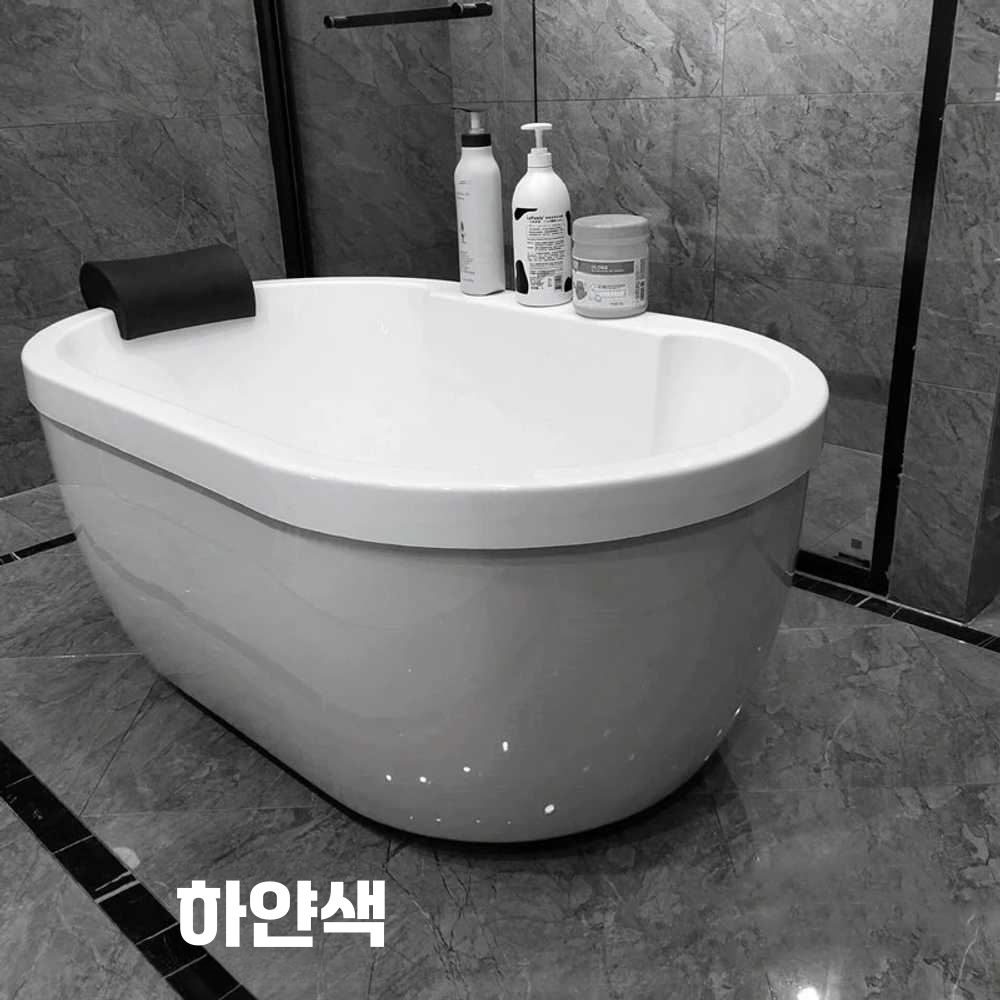 프리스탠딩욕조 세라믹 1인용 가정용 호텔 스파 펜션 욕조1.2m - 상세 이미지 5