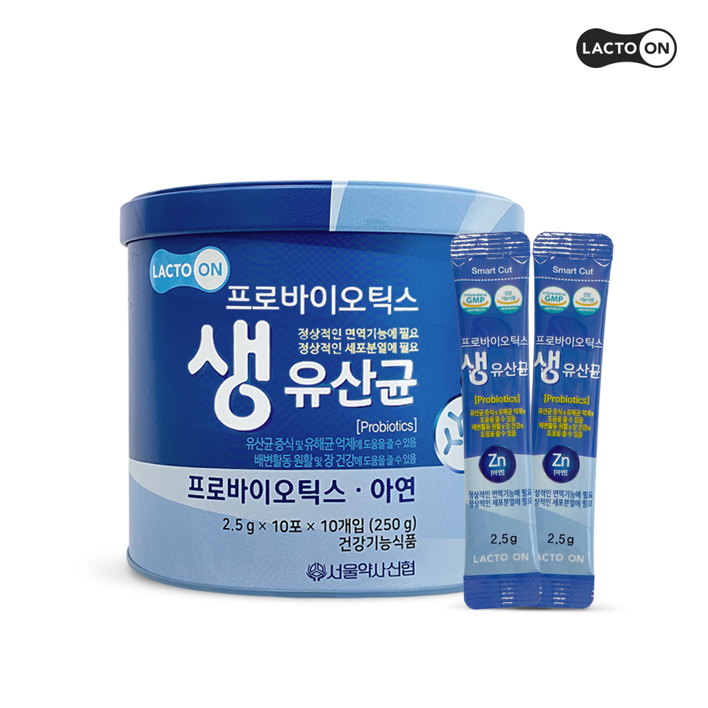 [락토온] 서울약사신협 프로바이오틱스 생유산균  2.5g 100포 + 생유산균 골드 10포 - 상품 이미지