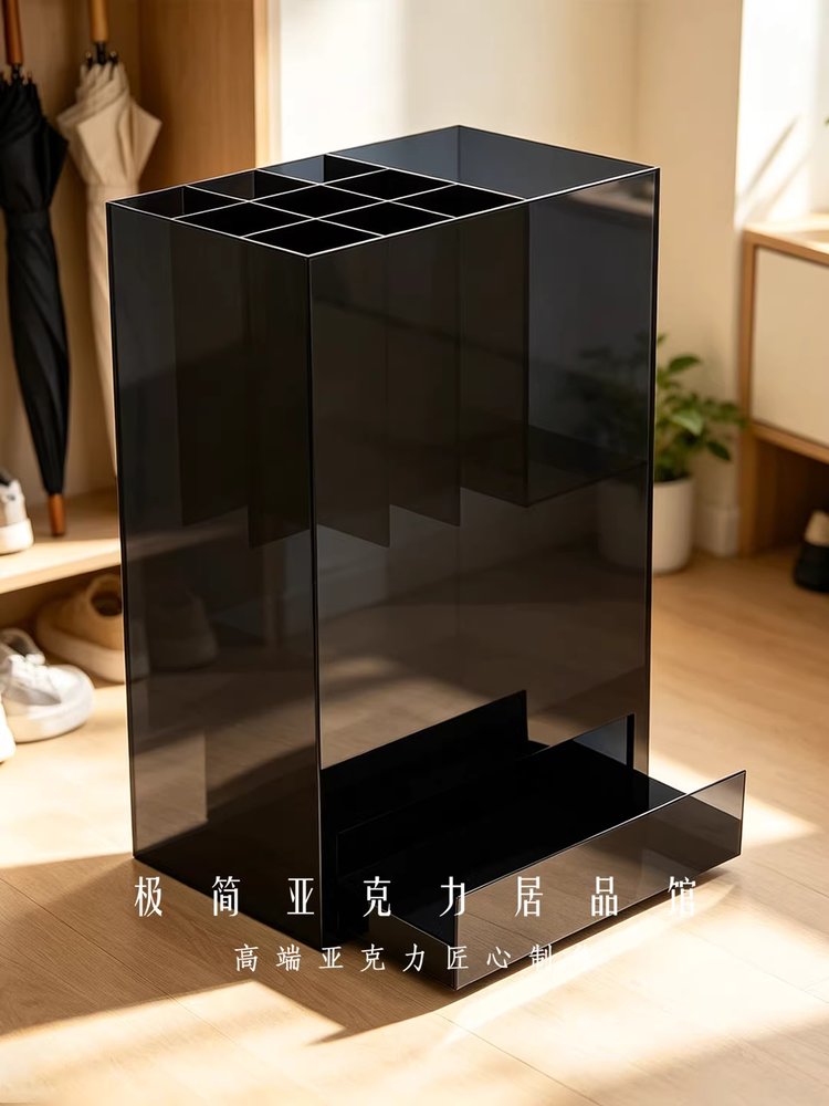 아크릴 우산꽂이 카페 장우산 대용량 우산보관함 로비 초록 - 상세 이미지 5