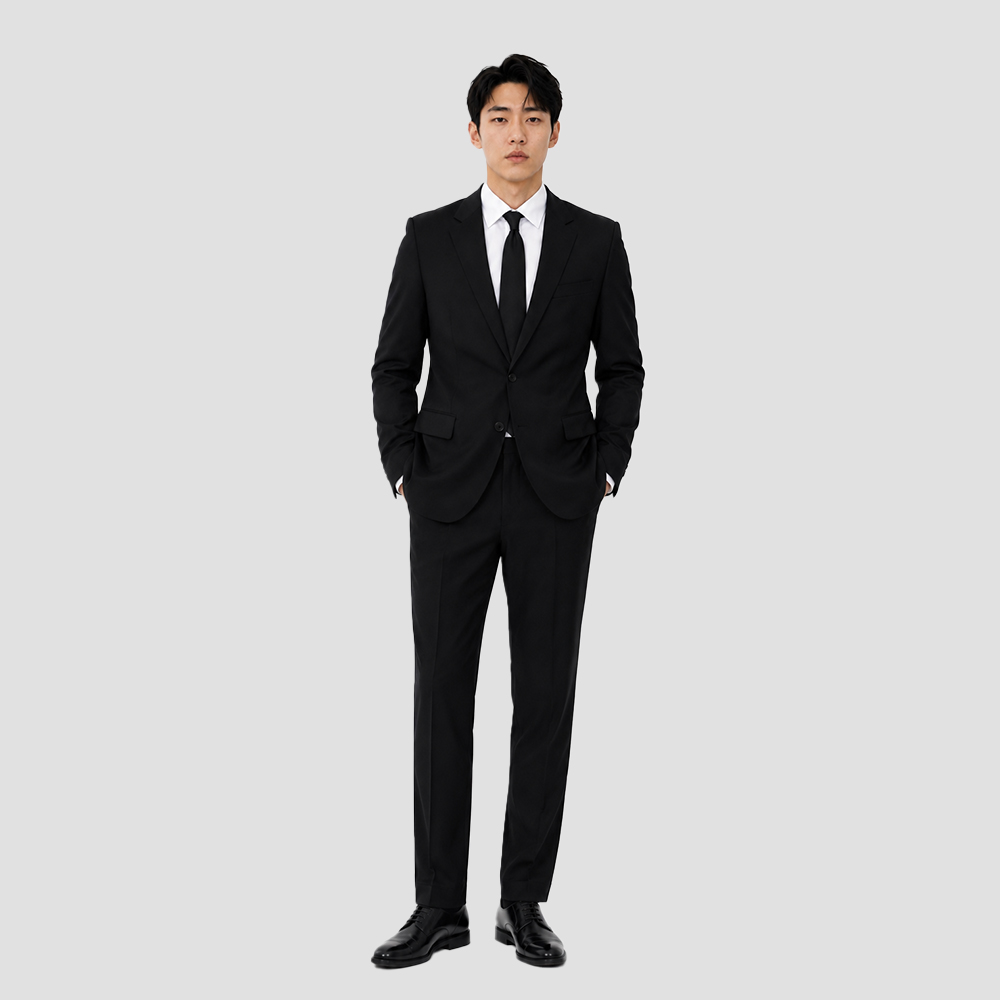 트러수트 시그니처 남자 가을 겨울 밴딩 정장 세트 단체 면접 수트 결혼식 하객룩 - 상세 이미지 2
