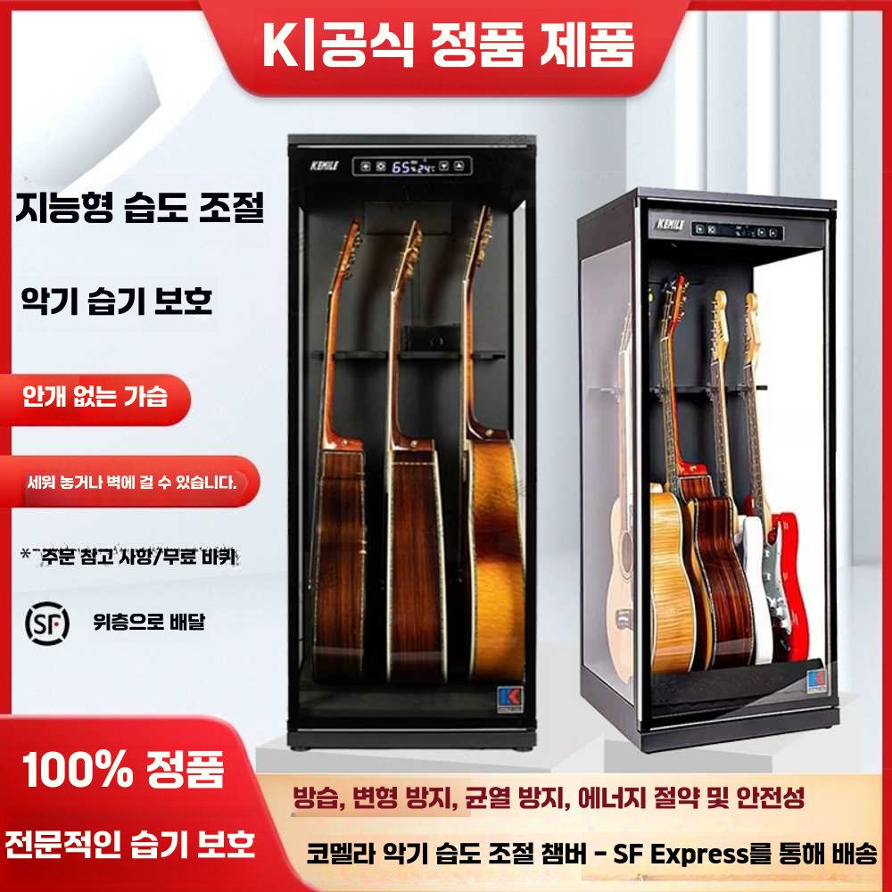 기타 캐비넷 제습함 일렉 전문가용 진열대 일렉 보관 C01 단일제습 130L - 상세 이미지 2