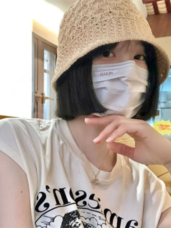 항암모자 가발 암환자 가발모자 버킷햇 모자가발 여성 중년 병원 외출용 - 상세 이미지 4