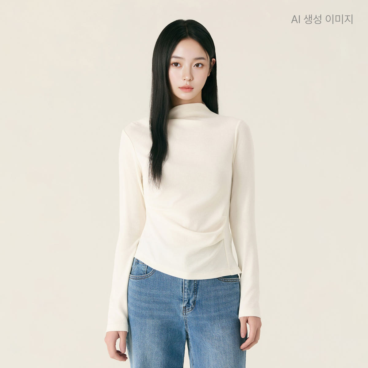 로엠 반하이넥 드레이프 티셔츠 RMLWG12RT2 가격 비교 roem 로엠 반하이넥 드레이프 티셔츠 RMLWG12RT2
