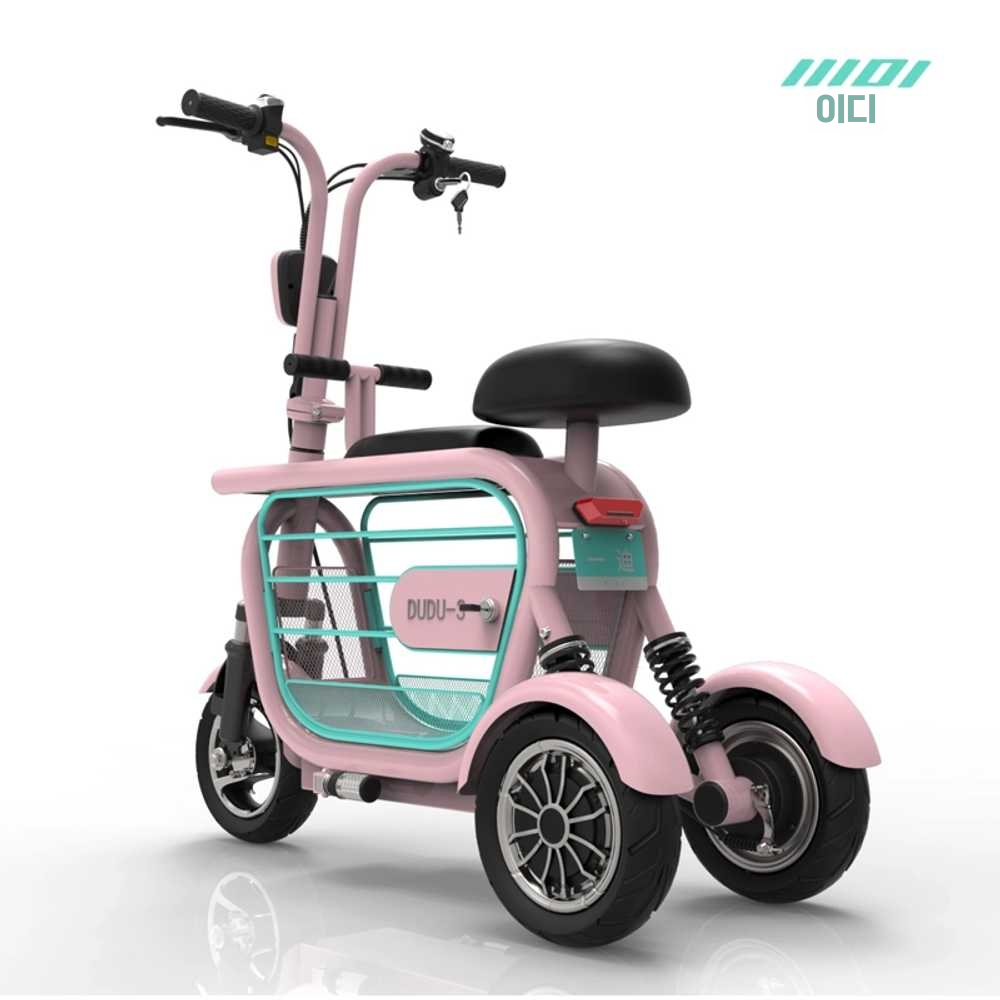 애견 동반 스쿠터 전동 자전거 미니 펫 배달용 장보기 화이트35-40km48V - 상세 이미지 3