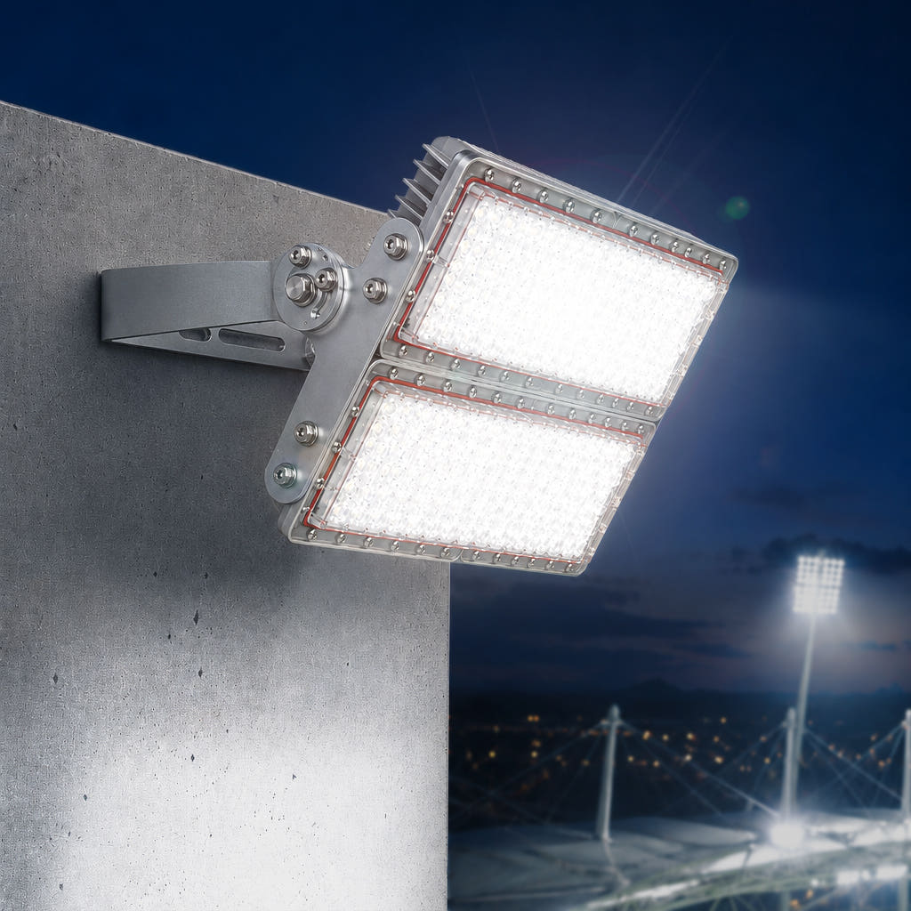 국산 LED 고출력 투광등 200W 스포츠 조명 투광기 아파트 주차장 전기 가로등 보안등 - 상세 이미지 4