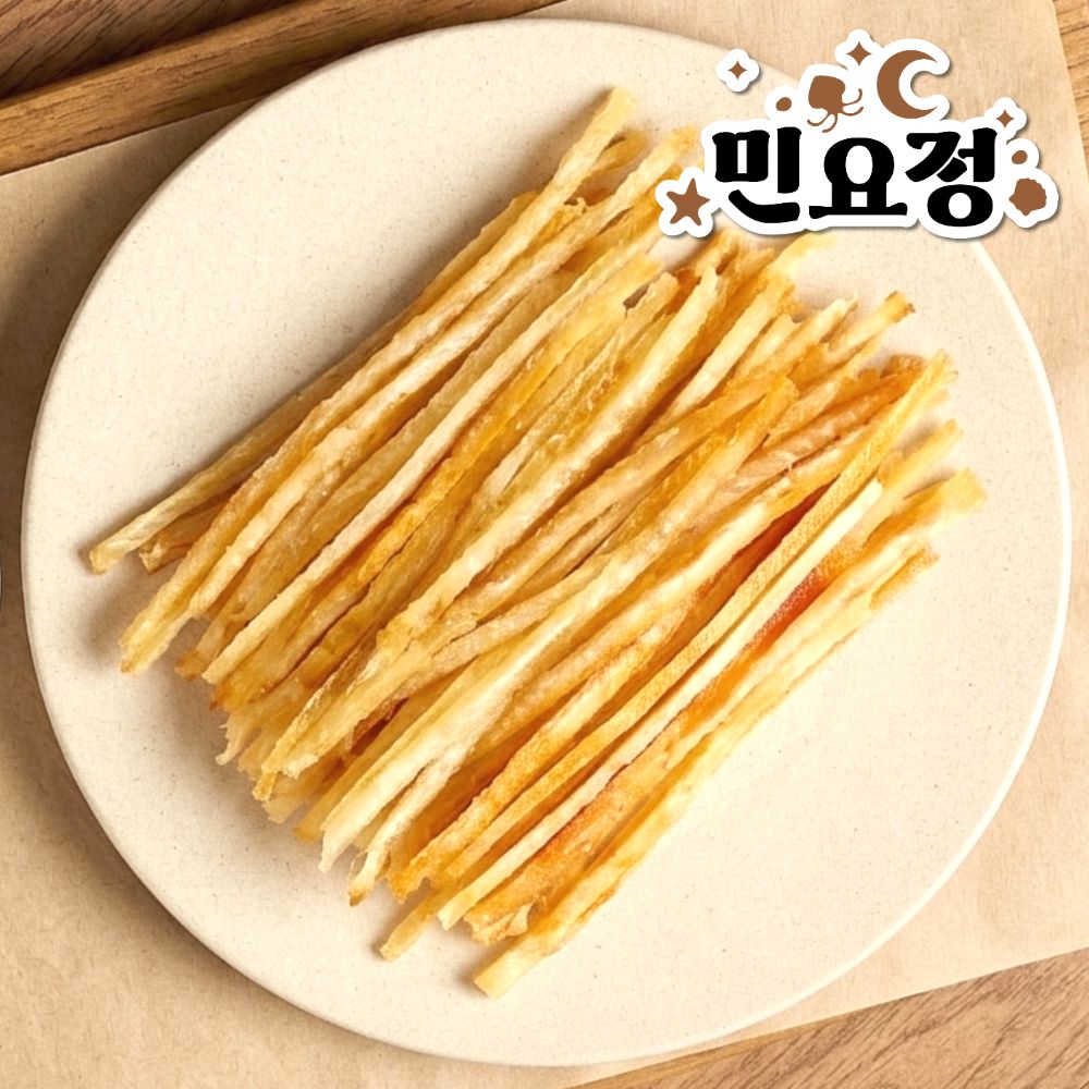 민요정 구운 명태 스틱 황태 북어 북어채 먹태 스틱 100g - 상품 이미지