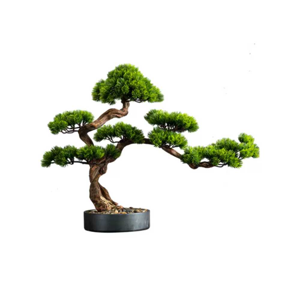 소나무분재조화 인테리어 호텔 개업 모형 풍수 식당 (높이40CM) - 상품 이미지