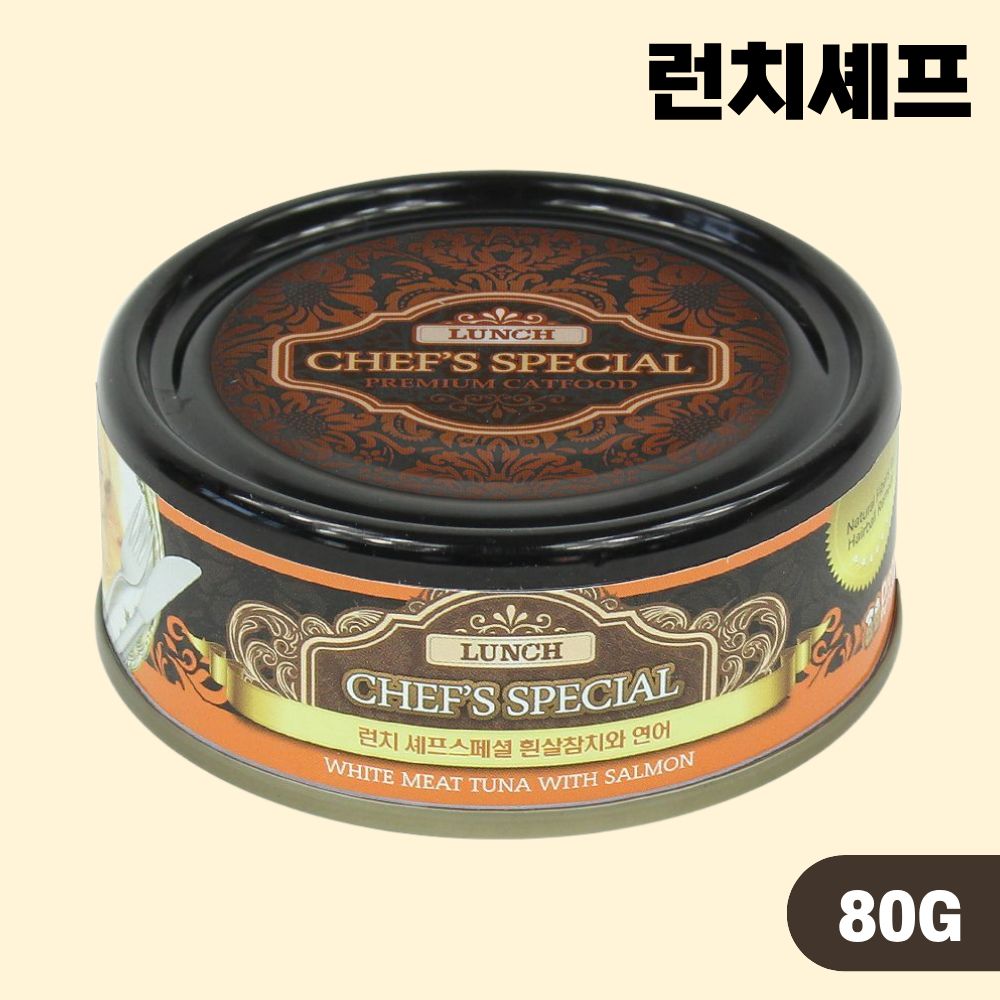 런치 셰프스페셜 고양이캔 간식 습식 4종 콤보, 80g, 4개 - 상세 이미지 3