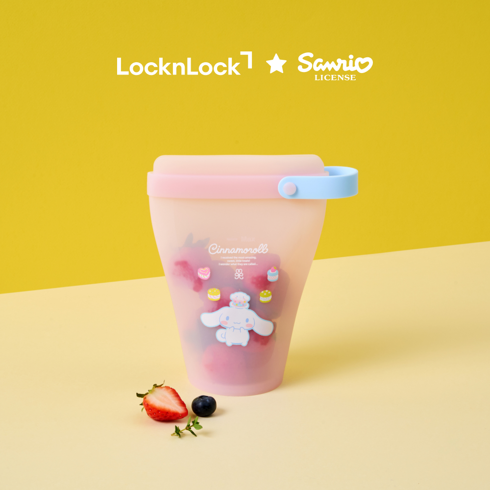 [N단독상품] 락앤락 산리오캐릭터즈 실리콘 지퍼백 400ml - 상품 이미지