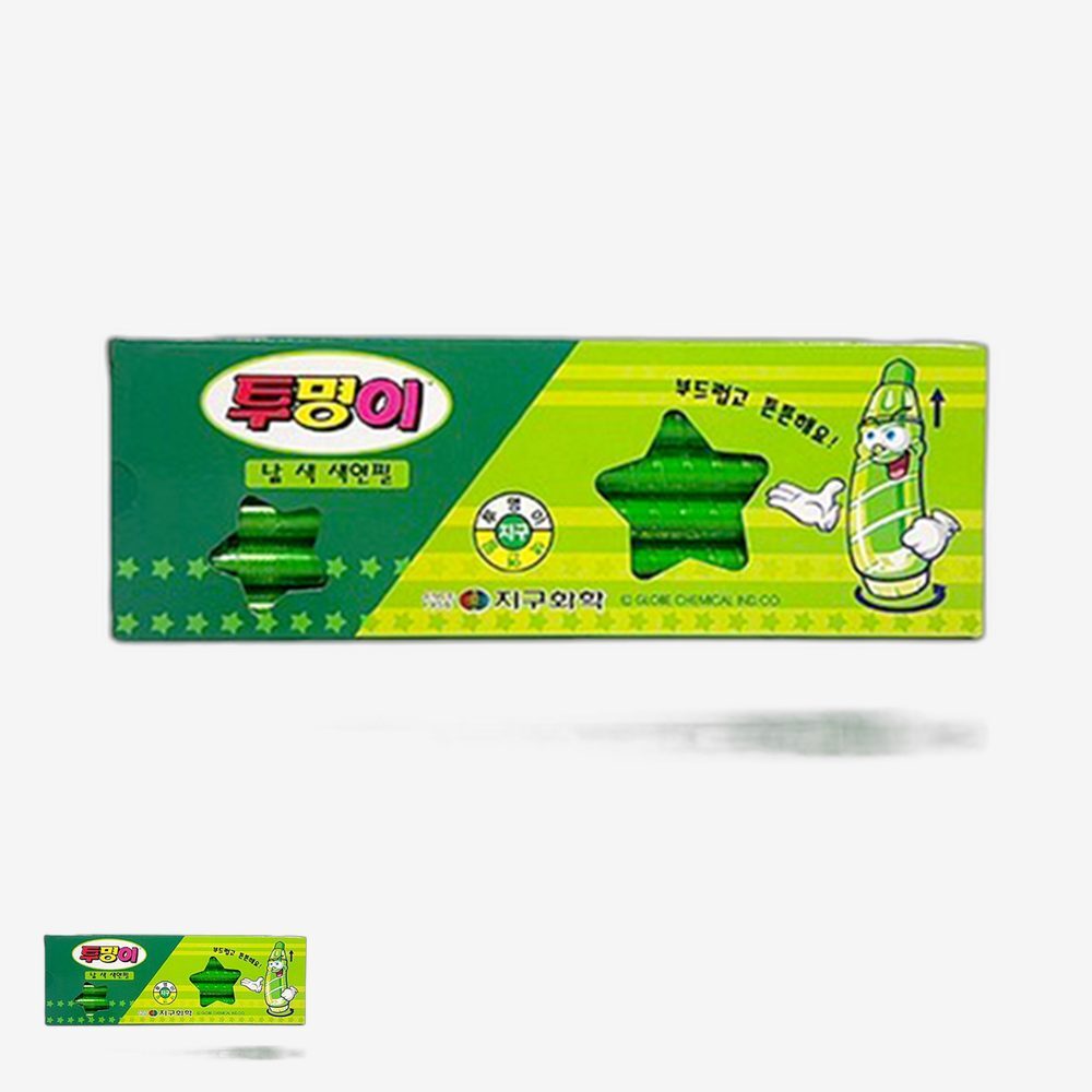 학급템 수업지도용 연두색상 초등교실비품 연두색연필 채점용필기구 표시용색연필 12자루세트 - 상품 이미지