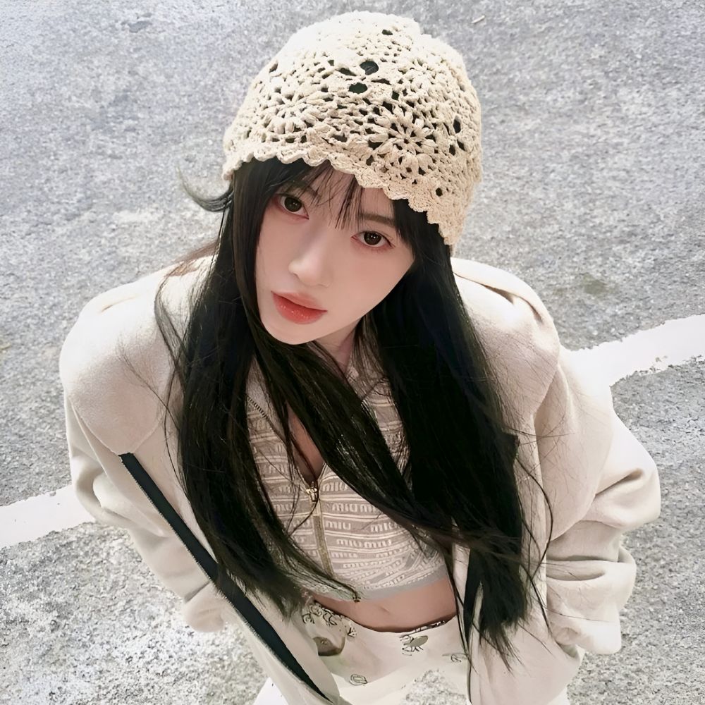손뜨개비니 꽃비니 항암 암환자 면 이미지 8